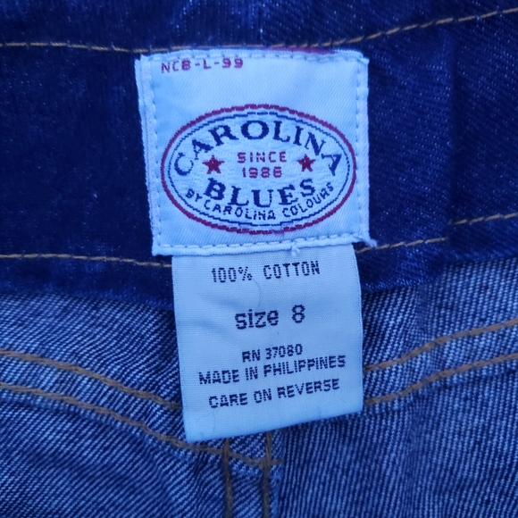 NWT Carolina Blue Womens Dark Wash Denim Flared High Rise Size 8 - Picture 8 of 8